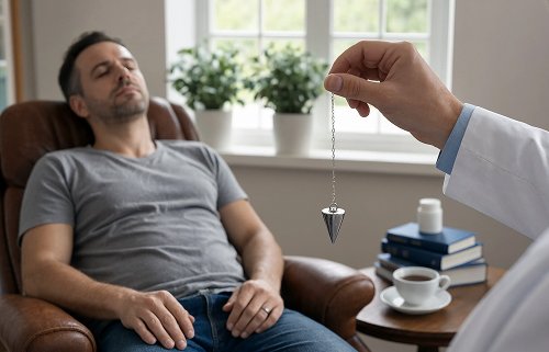 Врач проводит сеанс гипноза
